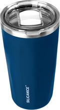 20oz Soft Touch Diamond Tumbler - Double Wall Stainless Steel Vacuum Insulated Coffee Cup With Detachable Slider Lid | BPA Free, Dishwasher Safe, Thoughtful Gift for Her - Navy Blue