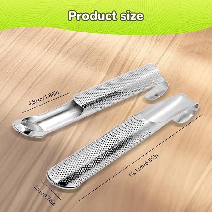 2 PCS Stainless Steel Tea Diffuser, 2025 New Loose Tea Leaf Steeper, Portable Tea Infuser for Loose Tea Office and Home, Easy Clean Tea Steeper for Tea Lovers (2)
