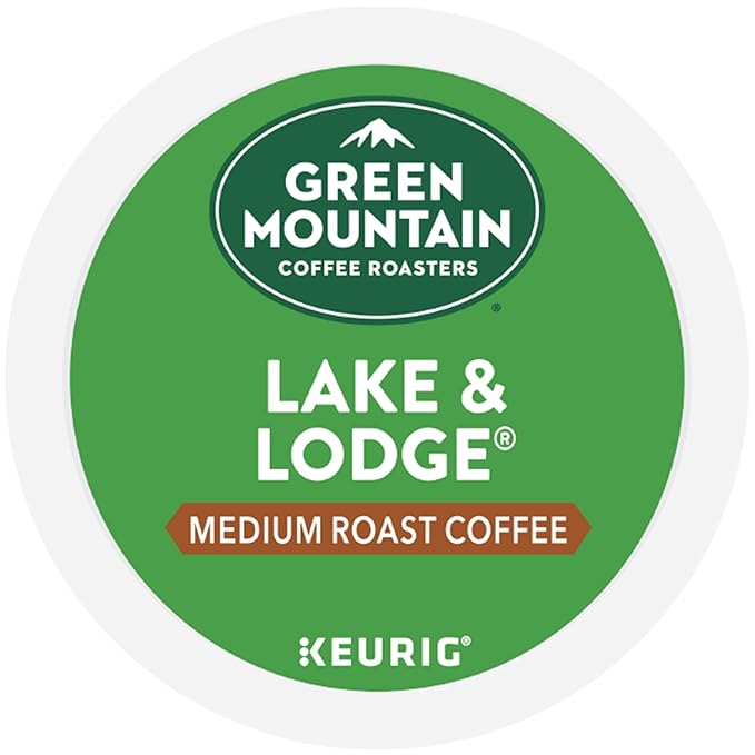 Green Mountain Coffee Roasters Lake and Lodge Blend Keurig Single-Serve K-Cup pods, Medium Roast Coffee, 96 Count