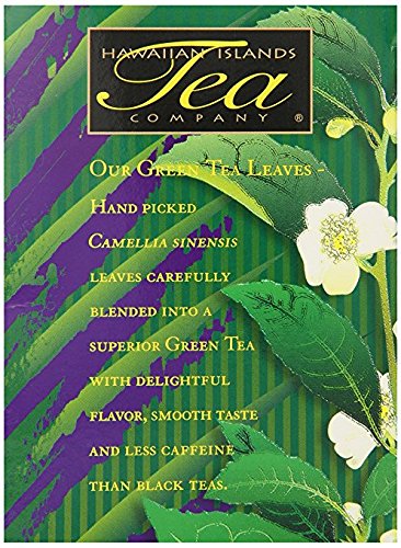Hawaiian Islands Tea Company Guava Ginseng Green Tea, All Natural - 20 Teabags (1 Box)