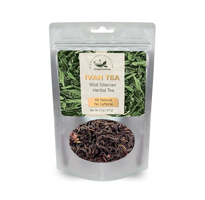 Siberian Fermented Wild Ivan Chai Loose Herbal Tea All Natural, No Caffeine (NET WT 2 OZ (57G))