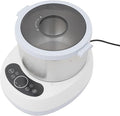 Electric Dough Maker with Ferment Function - Stainless Steel Dough Mixer for Pizza, Bread, Noodles & Dumplings - Stylish Blue and White Design