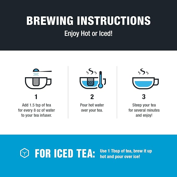 Tiesta Tea - Classic Loose Leaf Tea Gift Box, High to Non-Caffeinated Assorted Blends, 5 Pouches of Hot & Iced Variety Pack, English Breakfast, Green, Chai, Lavender & Herbal