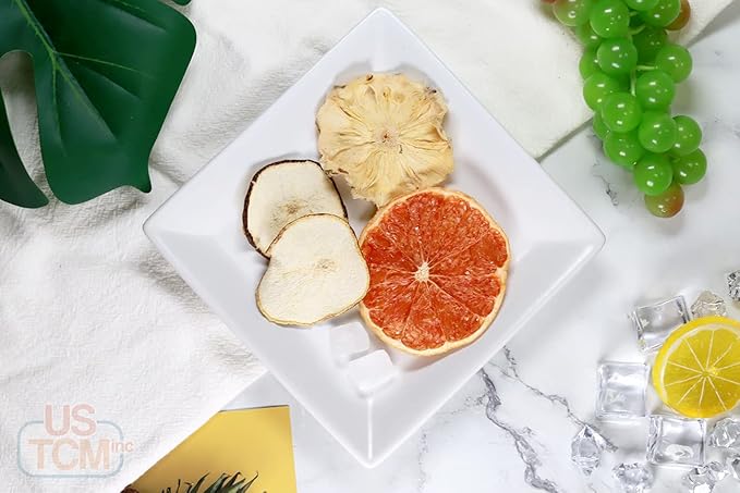 USTCM JoyFull Mixed Fruit Infusions Fruit Tea Single Pack All Natural Dried Fruits Mixed Flavors Make Perfect Tea! 15g (Combo 1, Pack of 3)