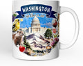 OrnamentallyYou Artistic Washington State Themes and Landmarks Mug