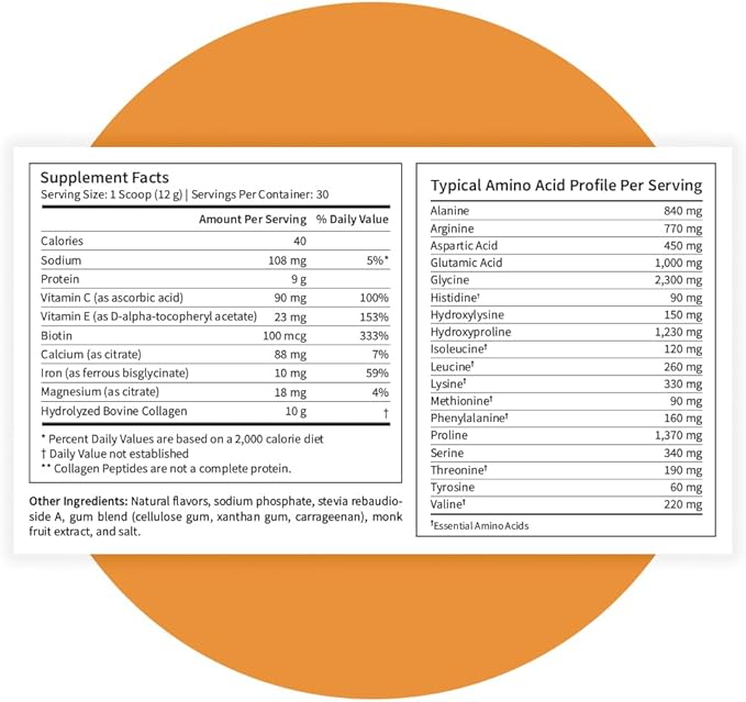 Pattern Wellness Collagen Peptides Powder (Type I & III) - Hair, Nails, Skin & Joint Support - Grass Fed & Pasture-Raised - Hydrolyzed, Non-GMO, Dairy Free, & Keto-Friendly - Caramel (13 Oz)