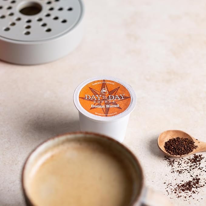 Day To Day 120-Count Donut Blend, Medium Roast Single Serve Coffee Pods for K-Cup Keurig Brewers