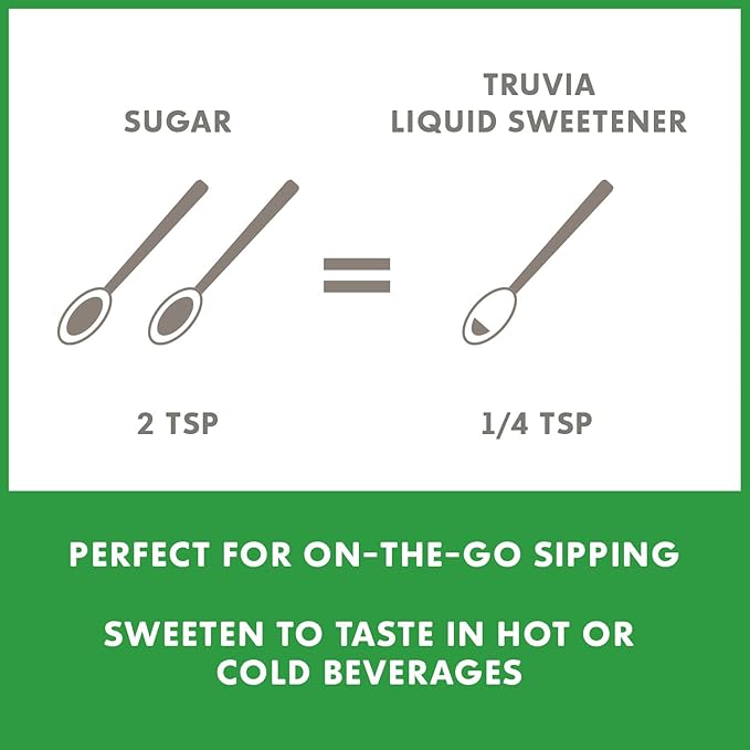 Truvia Zero-Calorie Liquid Sweetener from the Stevia Leaf, 2.7 Fl Oz bottle, Vanilla flavor (Pack of 3)