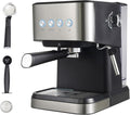 1050W Coffee Machine, Small Drip Coffee Machine with Steam Nozzle, 15-20Bar Semi-automatic Coffee Machine with 50.73oz Water Tank, 30-45 Seconds Fast Heating