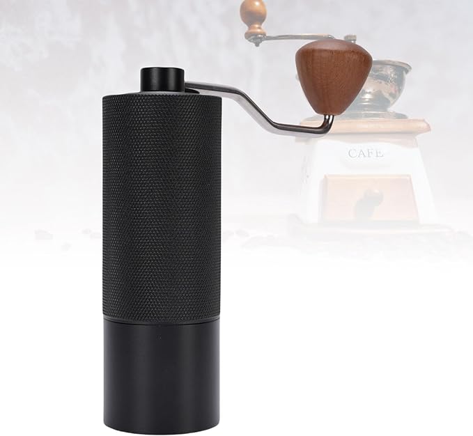 Manual Coffee Bean Grinder, Stainless Steel Handheld Coffee Machine, External Adjustment Scale for Travel