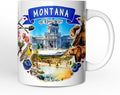 OrnamentallyYou Artistic Montana State Themes and Landmarks Mug