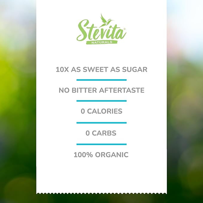Stevita Organic Stevia - 16 oz, Pack of 2 - Stevia & Erythritol All-Natural Sweetener, No Calories - USDA Organic, Non-GMO, Vegan, Keto, Paleo, Gluten Free - 1816 Total Servings