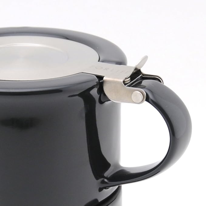 FORLIFE Tea for One with Infuser 14 ounces, Black Graphite