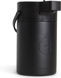 Hastings Collective Airpot Coffee Dispenser with Pump 2.5 Liter - Insulated Stainless Steel Thermal Coffee Carafe 12 Hour Hot/24 Hour Cold - Hot Beverage Dispenser for Water Coffee Tea (Black)