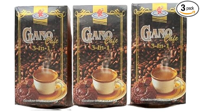 3 Boxes- 3-in-1 Instant Ganoderma (Reishi) Mushroom Coffee – 20 Sachets (21g Each) – Functional Coffee Mix for Balanced Energy & Wellness