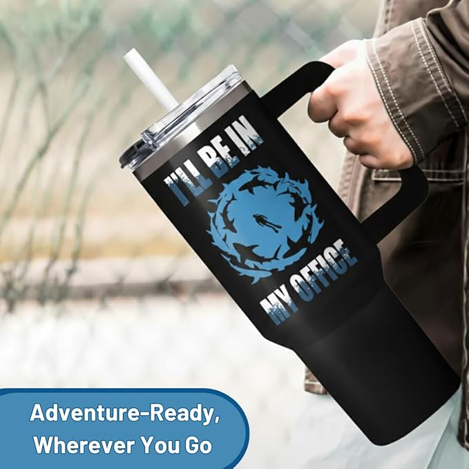 Scuba Diving Gifts for Men Women, Scuba Diving Gifts for Him Her 40oz Tumbler with Handle, Unique Gift for Divers Instructor, Gift for Birthday Christmas, Fathers Day Mothers Day