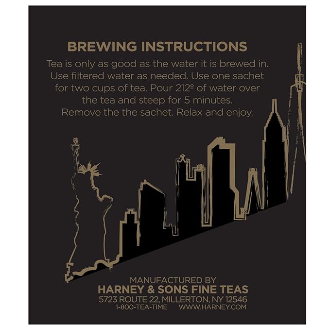 New York Blend, Harney & Sons Caffeine Free Tea in Sachets