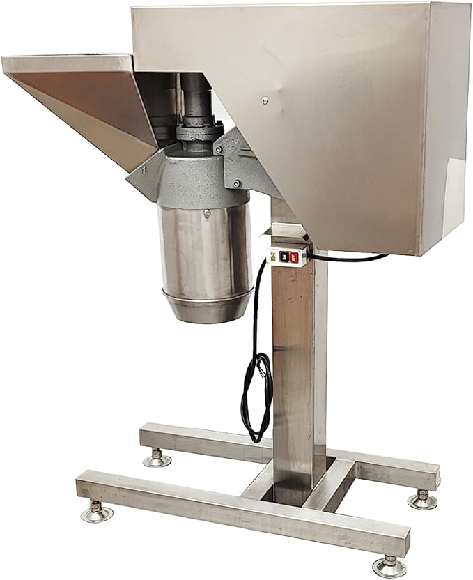220V Fruit and Vegetable Crusher Shredder Stainless Steel Food Processor Chopper Commercial Fruit Jam Maker Juicer Crushing Machine Electric Grinder for Ginger Garlic Onions Strawberry