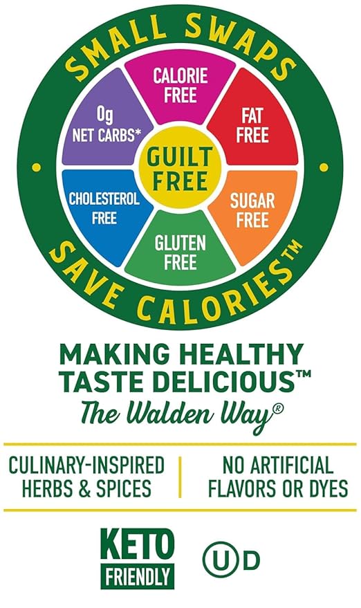 Walden Farms Hazelnut Coffee Creamer – Zero Calorie, Sugar Free, Keto & Fat Free Non-Dairy Creamer for Coffee & Lattes – 12 oz Bottle