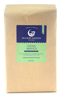 River Moon Coffee, Kona Coffee Whole Bean, Medium Roast, 5 lbs, Kona Waves Hawaiian Blend, Sustainably Farmed, 100% Arabica