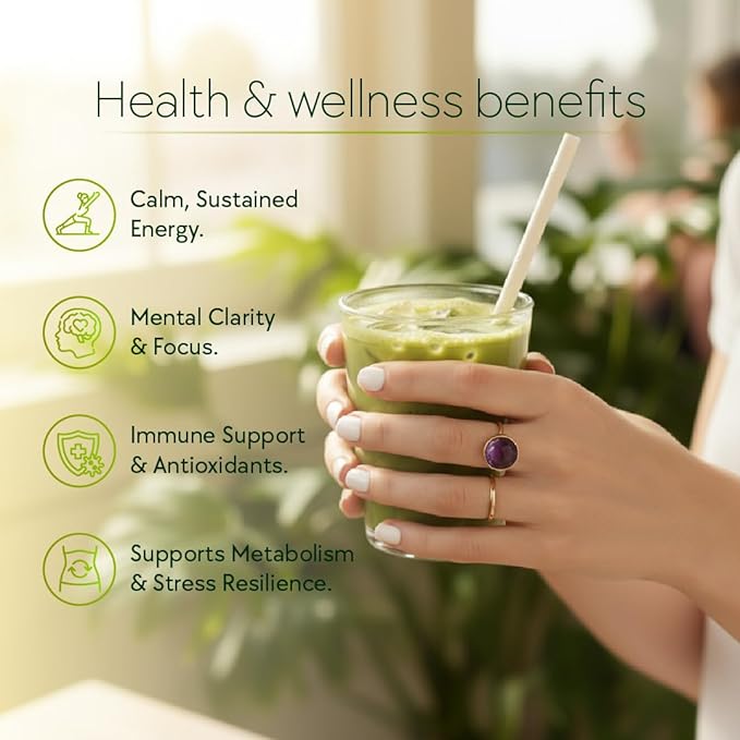 Mushmatcha Mushroom Matcha Latte Powder - Ceremonial Grade Organic Matcha Green Tea with Adaptogenic Mushrooms - Vegan Superfood Drink for Focus & Natural Energy - No Additives, 100% Natural - 100g