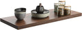 Wall Shelf Set of 1, Walnut Floating Shelves 36 in W x 10 in D x 1 in H, Wooden Floating Wall Shelf with Invisible Brackets for Living Room/Bedroom/Bathroom/Kitchen Storage and Decor