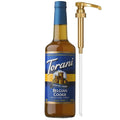 Torani Sugar Free Coffee Syrup, Belgian Cookie Flavoring for Drinks, Zero Calorie, Glass Bottle with Pump Included, 25.4 Fl Oz