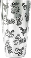 Barfly Cocktail Tin, Large 28 oz (828 ml), Stainless Steel, Tiki