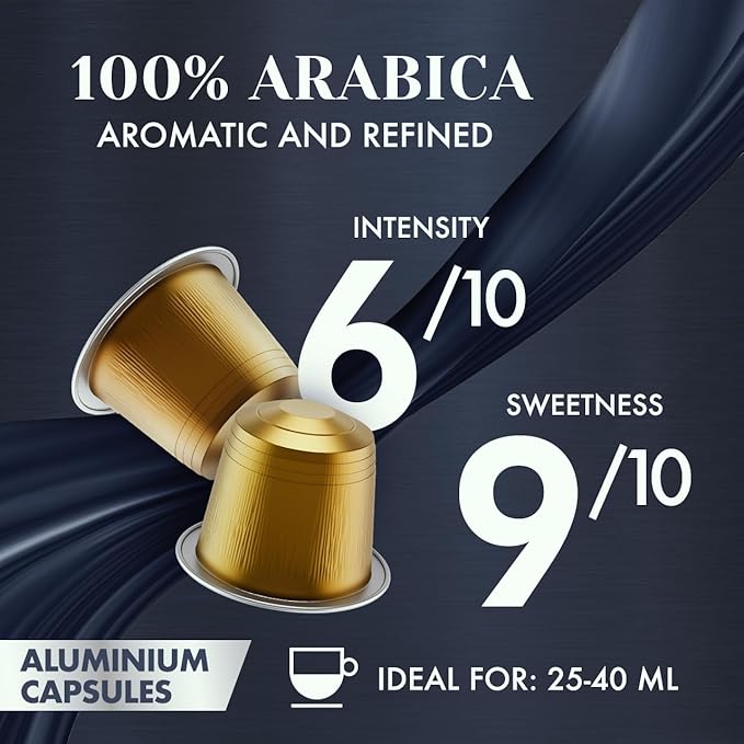 Caffè Borbone 100% Arabica Aluminum Capsules Compatible with Nespresso Original Machines, Medium Roast, 100 Count