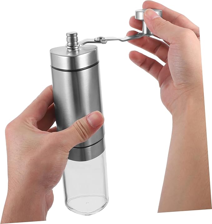 Stainless Steel Manual Triangle Handle Coffee for Travel-friendly Design for Home and Outdoors No Power Needed Kitchen Tool