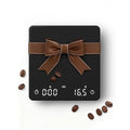 Rechargeable Coffee Scale with Auto Timing,Mini Espresso Scale with Timer, 2kg/0.1g High Precision Scale for Coffee Beans, Black