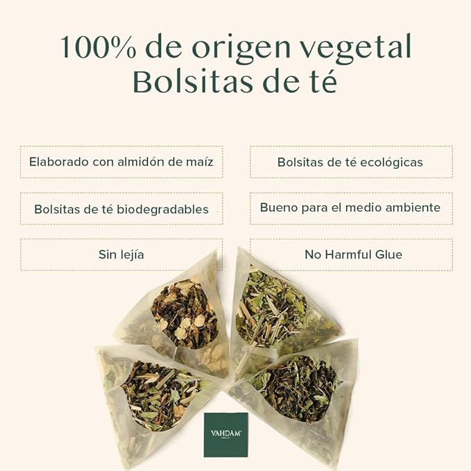 VAHDAM, Assorted Tea Sampler (15 Different Variety in Individually Wrapped Pyramid Tea Bags) Long Leaf Premium Teas I Tea Gift Set I Christmas Tea Gift Ideas for Tea Lovers