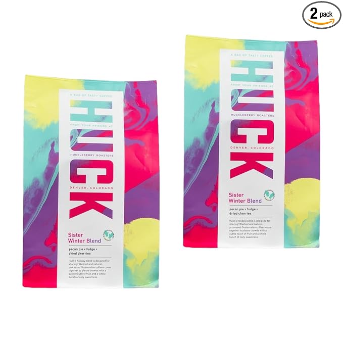 Bean Box Holiday Coffee Sampler - Sister Winter Seasonal Blend, 2-Pack, Whole Bean Coffee
