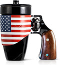 Pukomc Novelty Ceramic Coffee Mug, Birthday Gifts for Men and Women, fathers gifts, Coffee Mugs for Men (16OZ) (Black & Flag)