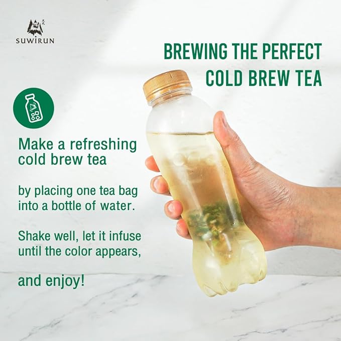 Suwirun Organic Lemongrass & Pandan Tea 25 Bags – Product of Thailand – Aromatic Thai Herbal Blend, Caffeine-Free, No Calories, Natural Fragrance, Brew Hot or Cold
