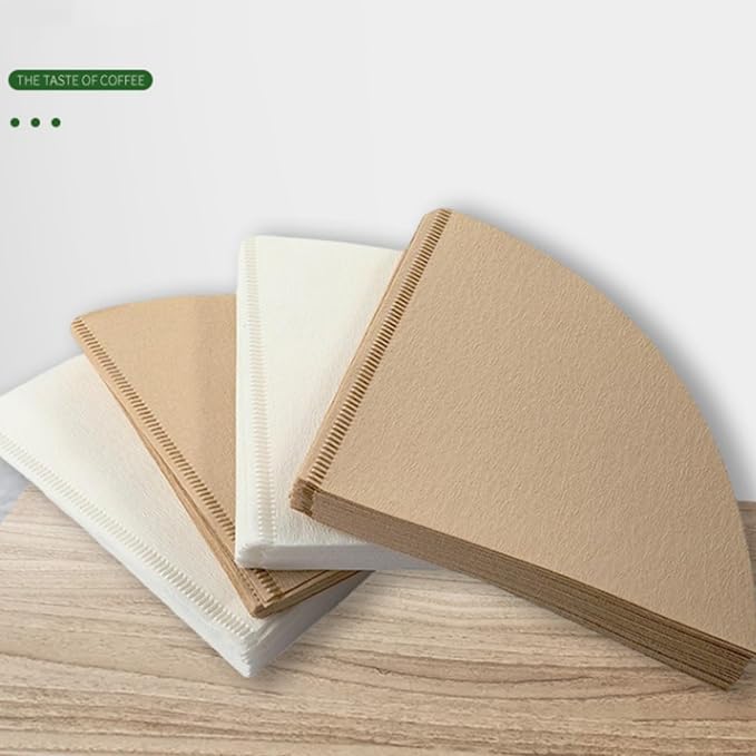 100Count Coffee Filters 1-4 Cups, Disposable Coffee Filters #4,Natural Filters Paper Used for Pour Over and Drip Coffee Maker (coffee filters #1-4 cup, 100, Count)