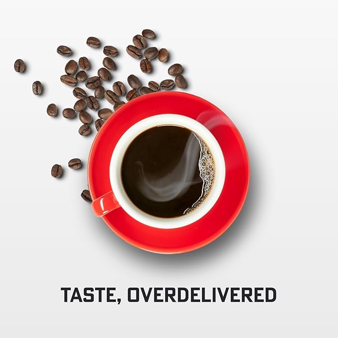 Eight O'Clock Coffee Dark Italian Espresso Ground Coffee, Medium Roast, 11 Ounce (Pack of 6) - Bold & Chocolaty