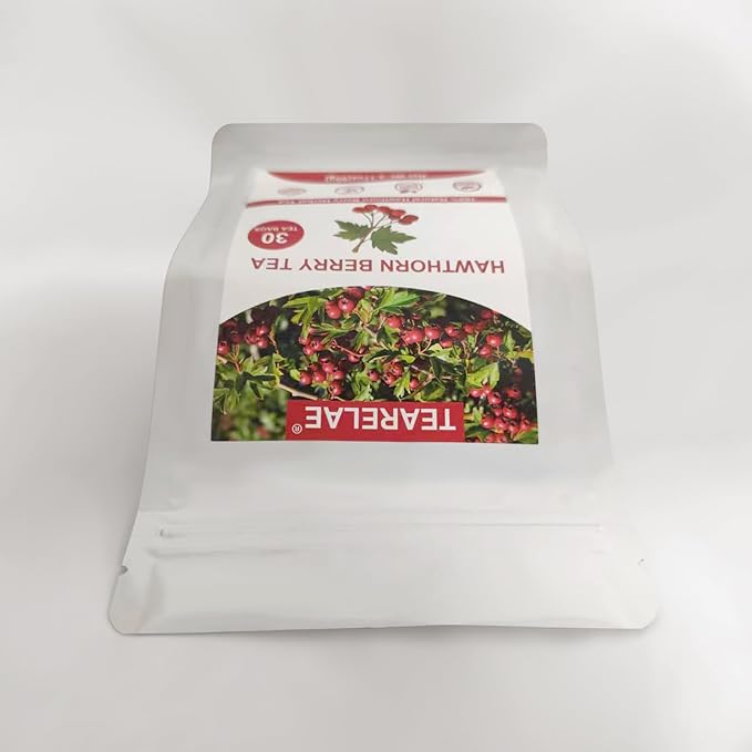 TEARELAE - Hawthorn Berry Tea, 30 Count - Pure Hawthorne Berries Herbal Tea Bags - Sweet and Tangy Flavor - Non-GMO - Caffeine-Free