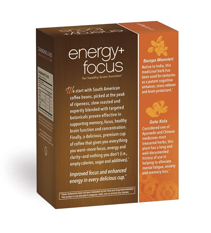 Energy + Focus Instant Coffee by Javita – Premium Arabica with Adaptogens – Clean Energy & Mental Clarity Support – Convenient Functional Coffee Medium Roast Coffee Mix (3 box/72 serv.)