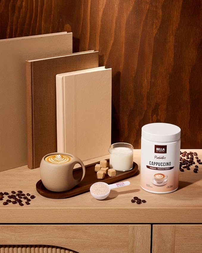 Bella all Natural Probiotics Cappuccino Coffee - 500g - Probiotic & Prebiotic Powder