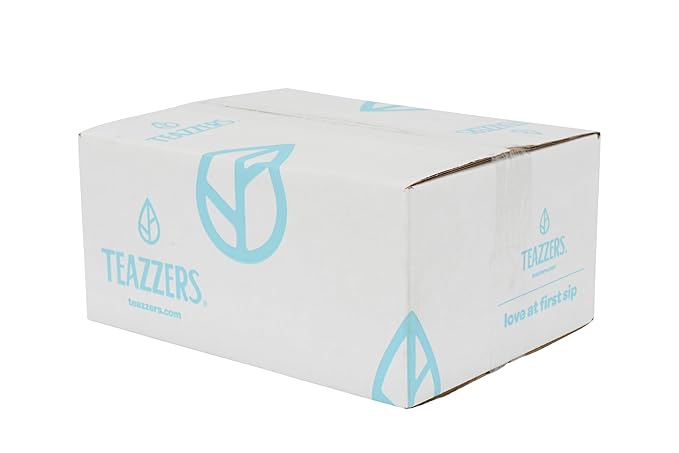 Teazzers Premium Peach Black Tea Bags – Great for Foodservice Commercial Ice Tea Brewers | Unsweetened USA-Made Bulk Green Tea for Restaurants, Cafés & Home Brewing (2 Ounce, 48 Count)