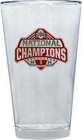 Ohio State Buckeyes National Championship 24-25 Football Pint Beer Glass | 16 Ounce Water Glass | Intricately Crafted Metal Pewter