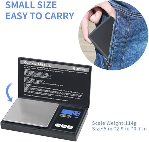 Portable Digital Scale 200g x 0.01g Accuracy,Weighing Electronic Scales Jewelry Scales Mini Digital Grams Scale Small Food Scale Ounces Grains Scale 200g Digital Pocket Gram Scale(Digital Scale)