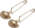 uxcell 2 Pcs Tea Infuser, Stainless Steel Loose Leaf Tea Infuser Filter, Long Handle Tea Steeper Strainers for Cup and Teapot for Tearoom Office Home, Shell Shaped Rose Gold