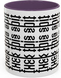 Bold Statement Coffee Mug, Hidden Message Unique Gift for Caffeine Lovers, Funny Office Mug, Housewarming, Birthday,