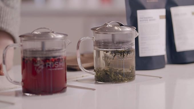 Rishi Tea Jasmine Pearls Green Tea - Caffeinated Loose Leaf, Hand-Rolled with Floral Aroma & Taste - 8.81 Ounces, 22+ Servings