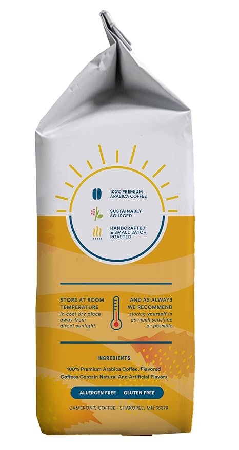 Cameron's Coffee Hunter's Blend Ground Coffee, Medium Roast, 100% Arabica, 28-Ounce Bag, (Pack of 4)