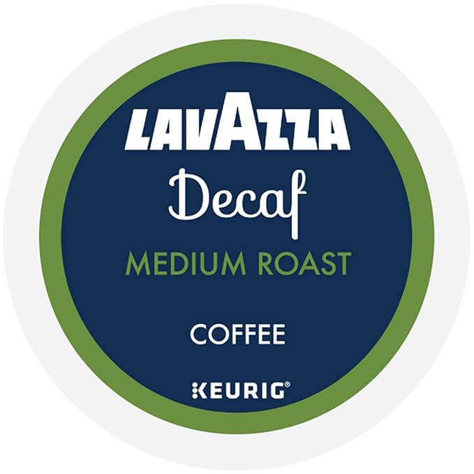 Lavazza Decaf, Single-Serve Keurig K-Cup Pods, Medium Roast Coffee, 60-Count Box (6 Packs of 10)