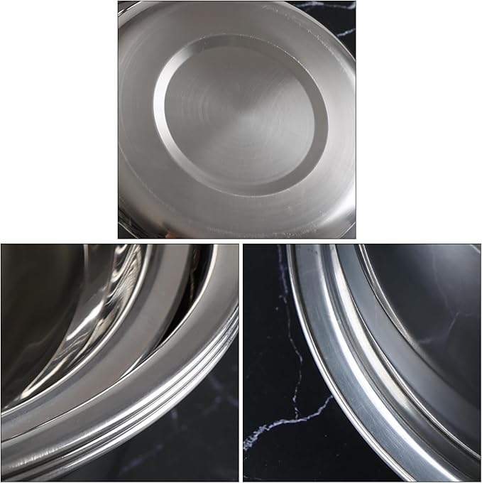 4-Pack Stainless Steel Mixing Bowls/Metal Prep Bowls, Salad Serving Bowl Set