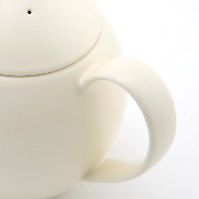 FORLIFE Dew Teapot with Basket Infuser, Natural Cotton, 14 oz/414ml